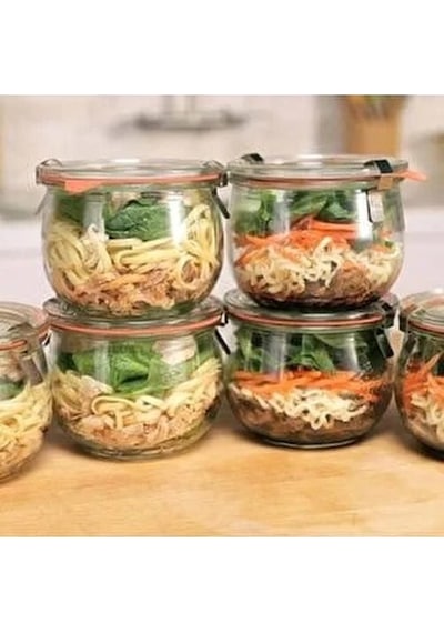 Weck 580 ml Lale Kavanoz Set 3'lü