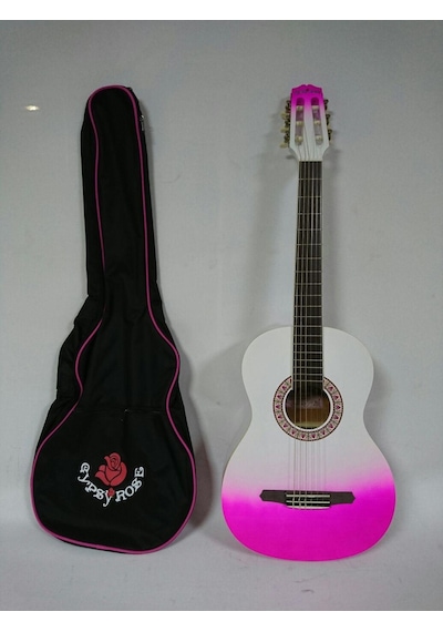 Valencia Gypsy Rose Grc1kpub Klasik Gitar Seti Mor 7/8 Boyut - İnce Sap - Kılıf Ve Askı Dahil