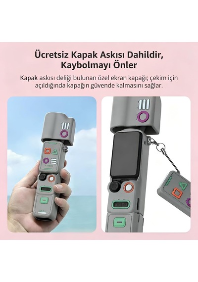 Djı Osmo Pocket 4 İle Uyumlu Silikon Koruyucu Kılıf