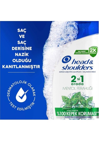 Head & Shoulders 2 ın 1 Mentol Ferahlığı Şampuan 2 x 250 ML