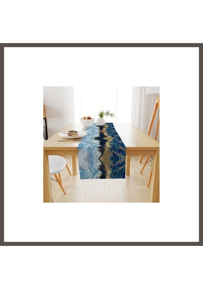 Bezos Dijital Baskılı Runner 40x140cm Nxrlvng Çok Renkli