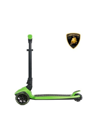 Kolay Katlanabilir Işıklı Çocuk Scooter 3 Tekerlekli Açık Mavi