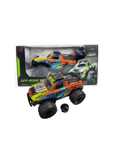 1:16 Ölçek Cross Country Işıklı Off-road Rc Araba Uzaktan Kumandalı, 3 Renk Seçenekli Turuncu