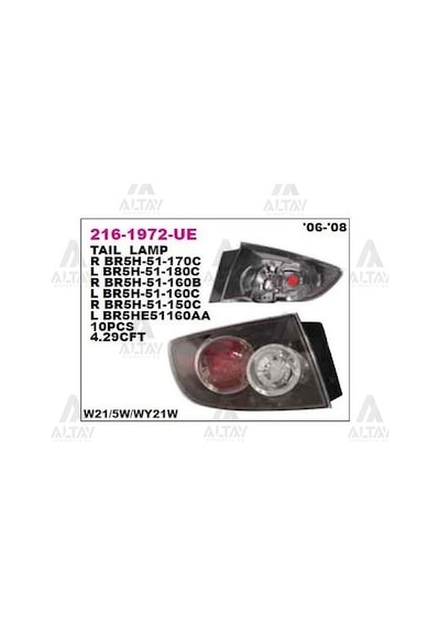 DEPO 216-1972R-UE Stop Lambası Sağ Mazda 3 Serisi Sedan 06-08