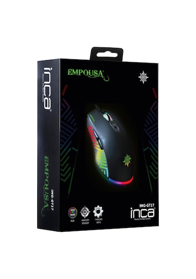 Inca EMPOUSA IMG-GT17 RGB  6400 DPI Oyuncu Mouse