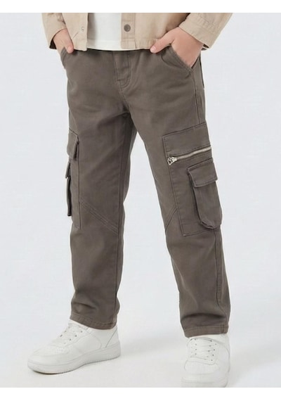 Xo Kids Erkek Çocuk Pantolon 4-13 Yaş 25290 Koyu Kahverengi
