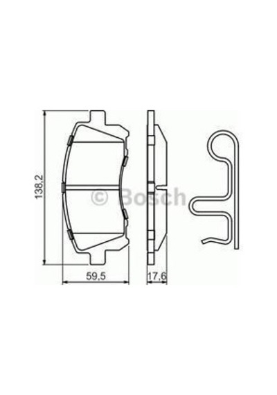 BOSCH 986424700 ÖN BALATA SUBARU FORESTER 2.0-2.0T (97-02)-LEGACY