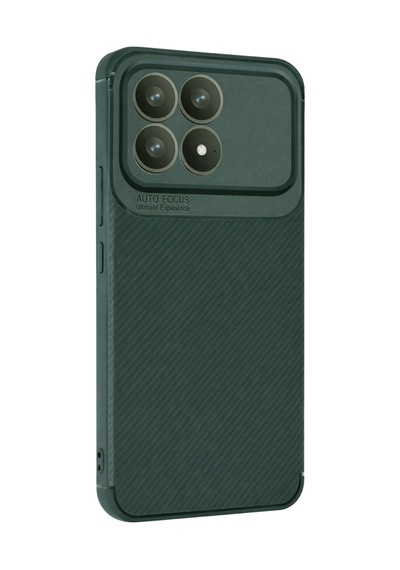 Uryport Xiaomi Poco F8 Pro Auto Focus Karbon Kapak - Koyu Yeşil
