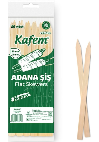 Kafem Adana Çöp Şiş Ekstra 35 CM 25 Li x 10 Paket Kafem Adana Çöp Şiş Ekstra 35 CM 25 Li x 10 Paket