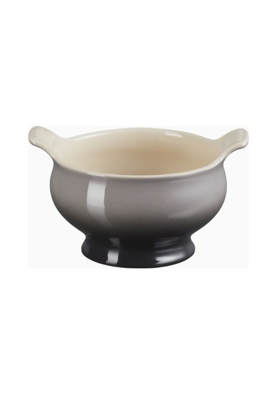 Le Creuset Geleneksel Fransız Stil Seramik Çorba Tenceresi 0.6 Lt Seramik Tencere Gri