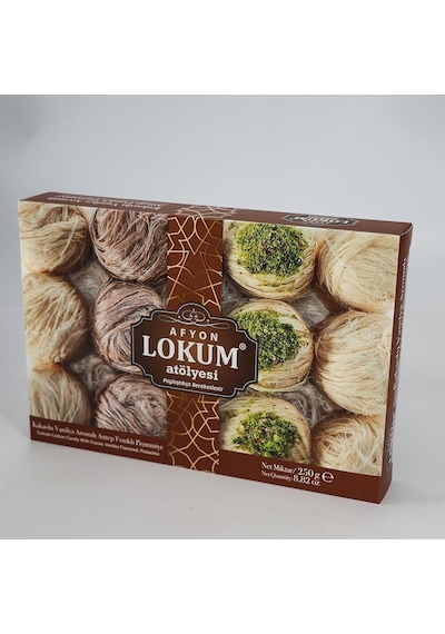 Lokum Atölyesi Kakaolu & Vanilyalı Antep Fıstıklı Pişmaniye 250 G
