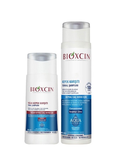 Bioxcin Aqua Thermal Kepek Karşı Etkili Şampuan Seti 200 Ml + 300 Ml