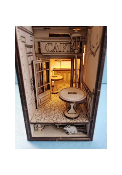 Book Nook Cafe Kitap Tutucu Dıy Kendin Yap
