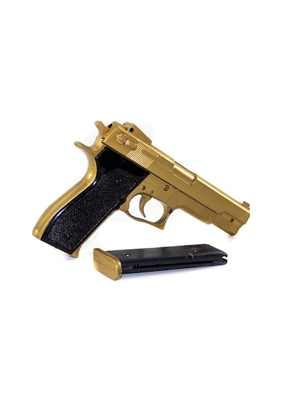 Boncuk Atan Silah Gold Colt Twın Eagle 22 Cm 300 Adet Mermi