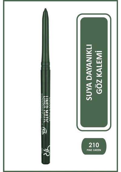 Liner Matic Waterproof Eyepencil - Suya Dayanıklı Göz Kalemi No:210 Pine Green