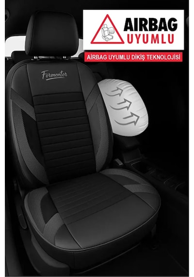 Dacia Duster Laureate 1.5 Dci 110 4x4 E2 I X Md 2016 Uyumlu Formentor Tay Tüyü Siyah Oto Kılıfı Tam Set