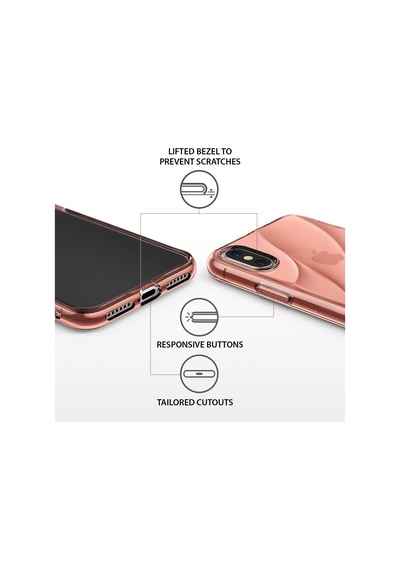 Ringke Flow Apple Uyumlu iPhone X İle Kılıf Rose Gold