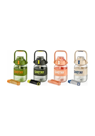 Shotay Rıbbon Grıp Matara Beyaz 1000 Ml.