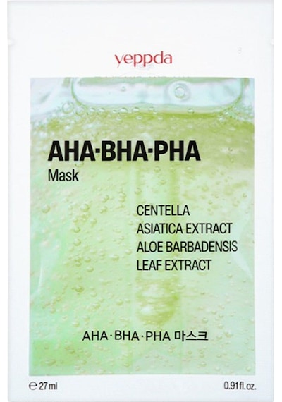 Yeppda Akneli Ciltler İçin Pürüzsüzleştirici Kağıt Maske Yeppda AHA BHA PHA Mask 27 ML