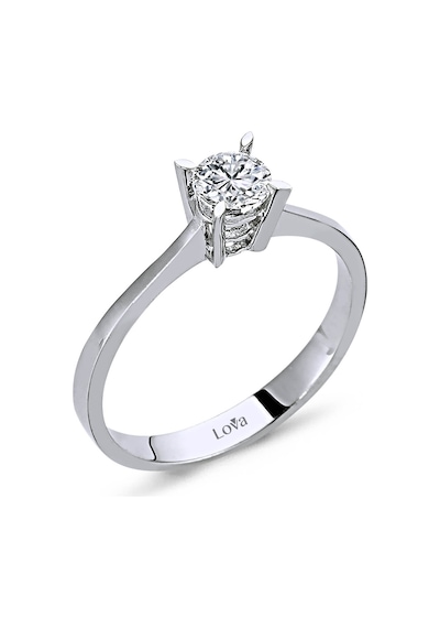 Lova F Renk 0,38 Karat Pırlanta Tektaş Yüzük - HRD Sertifikalı - 1030043