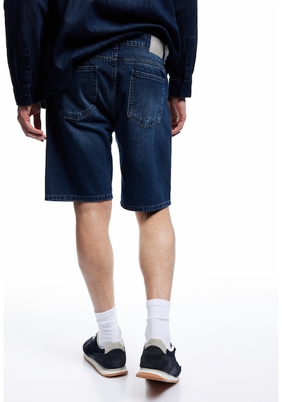 Koton Normal Bel Pamuklu Bermuda Oversize Jean Şort Koyu İndigo 5sam40159nd İndigo