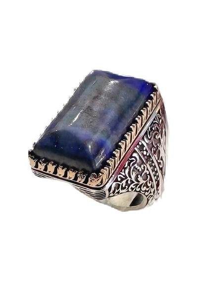 Lapis Taşlı Erkek Yüzük 250058263g32y Gümüş