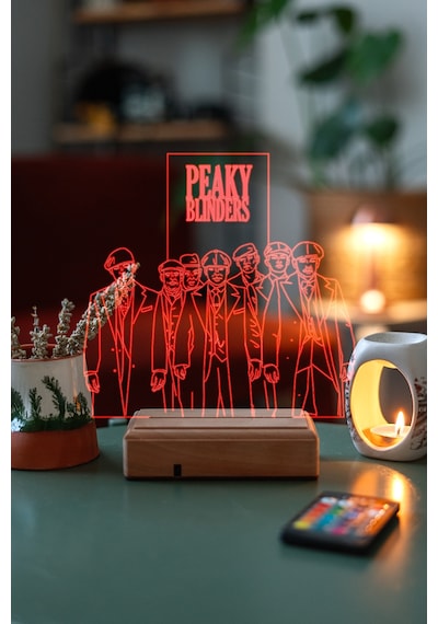Peaky Blinders Dizi 16 Renk Kumandalı 3d Gece Lambası