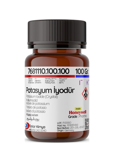 Potasyum İyodür Potassium Iodide - 100 Gram
