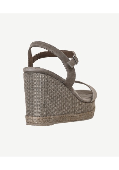Yargıcı Tek Bantlı Tabanı Hasır Sargılı Süet Espadril 26ykay4020x 025 Vizon