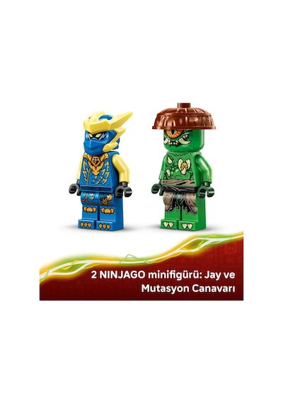LEGO® NINJAGO® Jay’in Ejderha Robotu Savaşı 71853 - 4 Yaş ve Üzeri Çocuklar için 2 Minifigür İçeren Oyuncak Yapım Seti (107 Parça)
