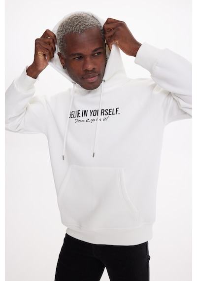 The Crow Belıve Ekru Hoodıe Sweatshırt Ekru