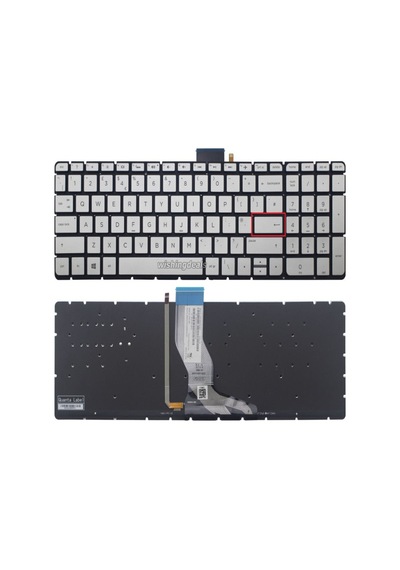 Hp Envy 15-as000nt, 15-as100nt Klavyesi Silver Gri Tr Işıklı