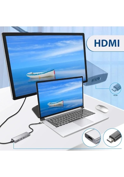 Ally 9 İn1 Type C Hub 4k 30hz Hdmi Usb 3.0sdpd Adaptör- 5775