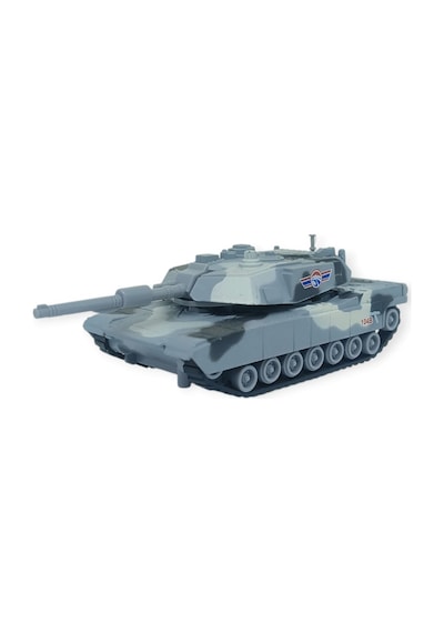 Kamuflajlı Askeri Tank Oyuncak - Gerçekçi Detaylı Model Savaş Tankı - Gri