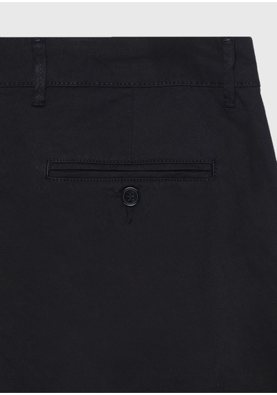 Ramsey Siyah Dokuma Regular Fit Casual Pamuk Karışımlı Pantolon siyah