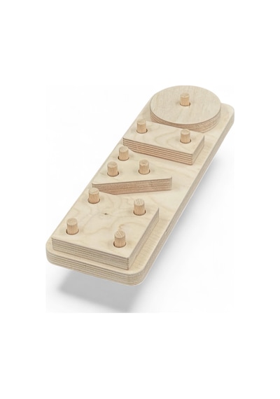 Ahşap 4'lü Puzzle Geometrik Yapboz