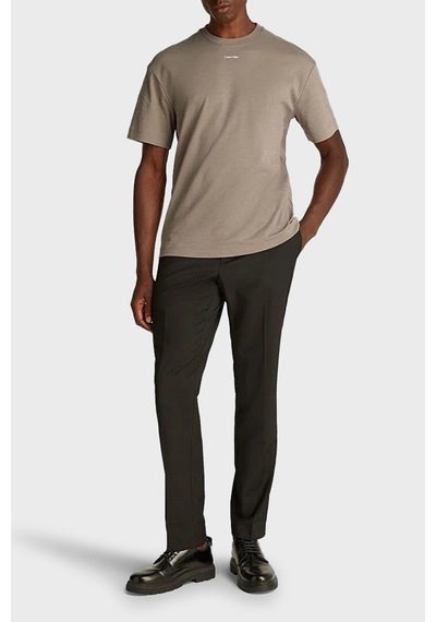 Calvin Klein Erkek T Shirt K10k112487 Pb8 Kahve Kahve Kahverengi
