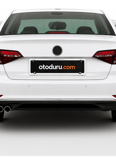 Beyaz Çerçeveli Universal Araç Plakalık Seti 2 Adet