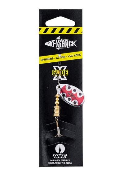 Savex Döner Kaşık - Fishack Glidex - Silver Ladybug - 7g - No:3 - Alabalık/turna/levrek Olta Kaşığı