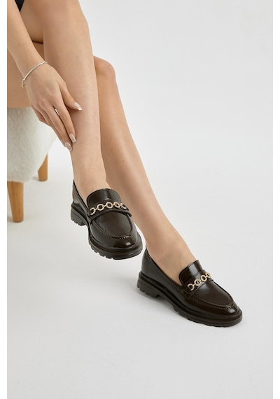 Tonny Black Kalın Poli Taban Zincir Aksesuarlı Kadın Kahve Günlük Loafer Tbfzlcmc115 Kahve Tonny Black Kalın Poli Taban Zincir Aksesuarlı Kadın Kahve Günlük Loafer Tbfzlcmc115 Kahve