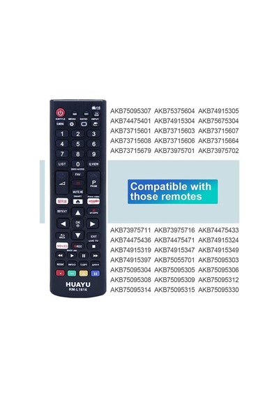 LG Uyumlu Universal Led Tv Kumanda Huayu Rm-l1616