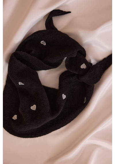 Defacto Kadın Nakışlı Bandana H0481ax26smbk27 Siyah-bk27