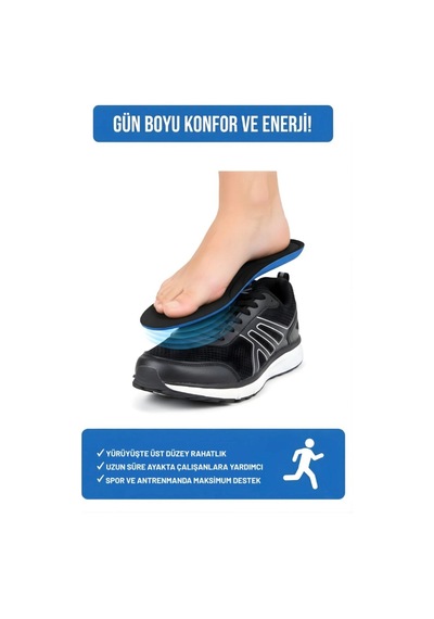 4 - Unisex Comfort Ortopedik Spor Ayakkabı Tabanlığı - Rahat Ortopedik İç Tabanlık