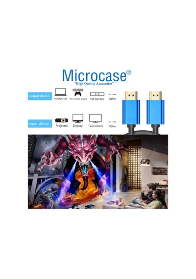 Microcase Yüksek Hızlı 4k Ultra Hd Hdmı Kablo 3 Metre - Al3772