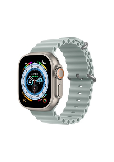 Kyver  Apple Uyumlu  Watch  9/8/7/6/se Okyanus Silikon Kordon 45/44/42mm