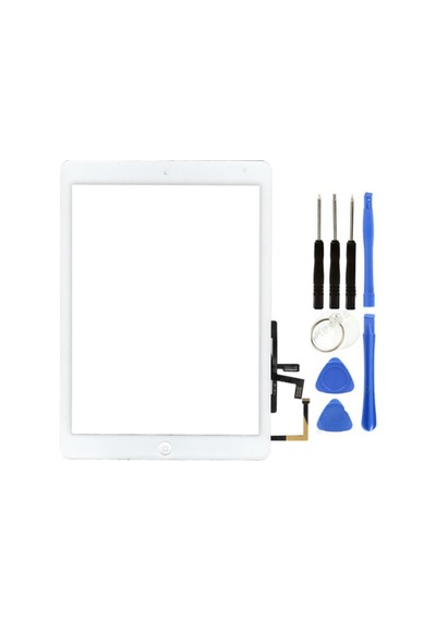 Apple Uyumlu iPad  5.nesil A1822-a1823 A Kalite Home Tuşlu Dokunmatik Beyaz + Tamir Seti