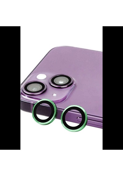 İphone 13 Mini Raze Metal Kamera Lens - Yeşil Diğer