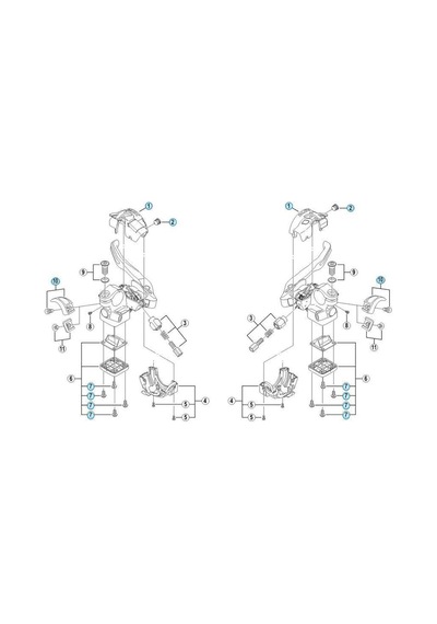 Shimano Xtr St-m975 Disk Fren Kolu Kapak Ünitesi