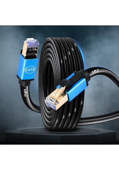 M111xf 2 Metre Cat8 Kablo/40gbps-2000mhz-26 Awg-s/ftp-2 Metre Cat8 Ethernet Kablosu