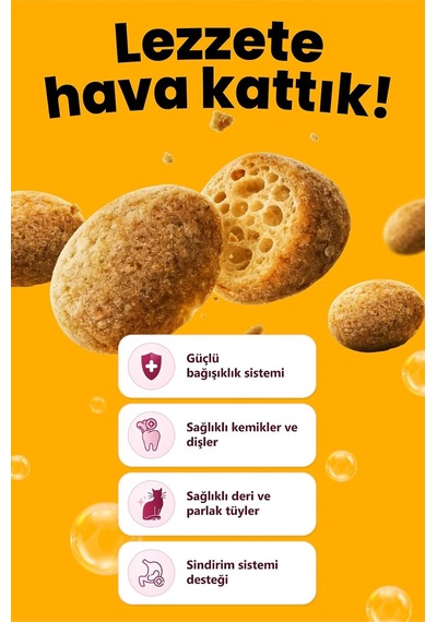 Reflex Crunchy Bubbles Kısırlaştırılmış Tavuklu Yetişkin Kedi Maması 10 Kg